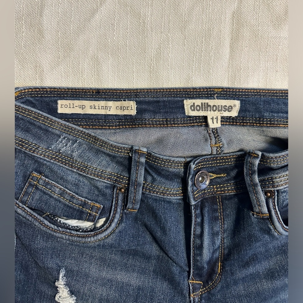 Dollhouse Roll Up Skinny Jeans